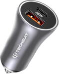 Techsuit C3 USB-C + USB-A varf spargere parbriz 48W Gri (KF2353915) - vexio