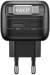 Havit Incarcator de retea (UC251 EU) GaN 1xUSB-A + 1xUSB-C 35W Negru (KF2343676) - vexio