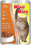 MIAU MIAU Macskaeledel Adult Nedves Csirke&Máj 100 g