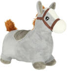 KIK KX3188 Felfújható ugráló ló huzattal és pumpával, szürke