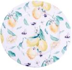  IRIS bádog tálca, kör alakú, citrom mintás 33 x 1, 5 cm 081134 (081134)