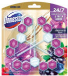 Domestos Aroma Lux Toalett Öblítő Hibiscus Oil & Wild Berries 3x55 g