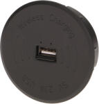  Vezetéknélküli USB töltő, fekete (OR-AE-1367/B)
