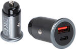  Gyors autós töltő USB+USB-C 30W (75-726)