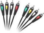 Cabletech RCA 4x - RCA 4x összekötő kábel, 3m Eco-line (KPO4003-3-0)
