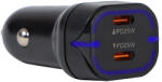  50W USB-C Autós Töltő Kétportos (75-779)