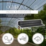 Springos Sn0029 Zöld árnyékoló Háló 140 Gsm 1, 3 X 50 M 200 Kötőelem (sn0029)