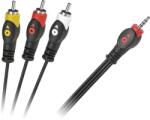 Cabletech Kábel Jack 3, 5mm(4pol) - RCA 3x, 1, 5m (KPO28511-5)