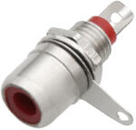  3 db piros RCA aljzat szereléshez (1779)