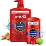 Old Spice Captain tusfürdő (1000 ml) + Old Spice Captain stift
