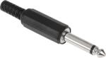 Cabletech Jack csatlakozó 6.3 mono műanyag Cabletech (WTY0016-1)