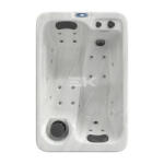 Sanotechnik SPLIT kültéri masszászmedence, gyöngyházfehér (SPA30)