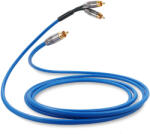 Melodika SKY BLUE SERIES SBSWY - 4N OFC RCA M și 2 x RCA M cablu Y pentru subwoofer cu conectori placați cu aur - 2m (MLD-SB-RCAM-YSW-BL-20)