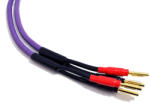 Melodika PURPLE SERIES MDSC40 - pereche de cabluri pentru boxe cu conector banana 4N OFC, secțiune de 2 x 4 mm2 - Violet - 2m (MLD-PU-2BAN-2BAN-PU-4020)