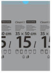 Tescoma Clean Kit Összehúzható Szemeteszsák 15 L, 15 db