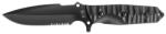 TB outdoor Maraudeur Survival Knife G10 Serrated kés fekete