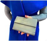 Zellia Női Bőr Pénztárca Szürke Matt Hátul Kártyatartó Közepes Méret (ZLK-rd03gcl-24316965)