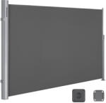 SONGMICS Prémium Oldalsó Napellenző 160 x 400 cm Füstszürke Teraszárnyékoló (OUT-GSA164G01-Euziel)