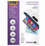 Fellowes Meleglamináló fólia, 80 mikron, A4, fényes, 25 db, FELLOWES (5396205) - tonerpiac