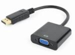 Spacer Adaptor video Spacer DisplayPort (T) la VGA (M), 10cm, rezolutie maxima Full HD (1920 x 1080) la 60Hz, negru, SPVC-DPm-VGAf-FHD60-0.1 (timbru verde 0.08 lei) (SPVC-DPm-VGAf-FHD60-0.1)