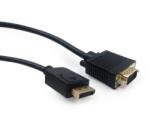 Spacer CABLU video Spacer, adaptor DisplayPort (T) la VGA (T), 1.8m, rezolutie maxima Full HD, 1960x1024, 1080p, la 60Hz, negru, SPVC-DPm-VGAm-FHD60-1.8 (timbru verde 0.18 lei) (SPVC-DPm-VGAm-FHD60-1.8)