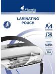 Victoria Meleglamináló fólia, 125mikron, A4, fényes, VICTORIA, 100db/cs (627310) - mystock
