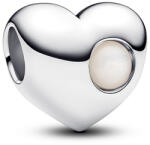 Pandora Fehér köves gravírozható szív charm - 794161C06 (794161C06)