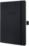 Sigel Naptár A5 heti 2026 puha borító Sigel Conceptum fekete (SIC2622)