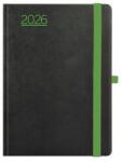TopTimer Naptár tervező A5 heti Toptimer Nero fekete-zöld (2026) (NKN015ZU)