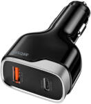 Astrum PRO GO PD85 autós szivar gyorstöltő 1X USB (18W), 1X Type-C (65W) csatlakozóval fekete