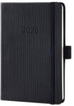 Sigel Naptár A6 heti 2026 kemény borító Sigel Conceptum fekete (SIC2613)