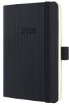 Sigel Naptár A6 heti 2026 puha borító Sigel Conceptum fekete (SIC2623)