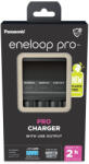 eneloop BQ-CC65E LCD-s gyors akkumulátor töltő / kisütő funkció / kapacitás kijelzés 2/4db AA/AAA akkumulátor töltésére