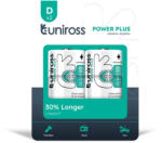 Uniross 1, 5V D/LR20/góliát tartós alkáli elem POWER PLUS 2db/csomag (UPPDPK2)