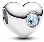 Pandora ékszer Gravírozható szív Március ezüst charm 794161C03