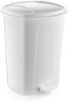 Özer Plastik Műanyag pedálos szemetes, fehér 50L - klin