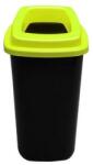 Plafor Sort szelektív hulladékgyűjtő, szemetes 45L fekete/zöld