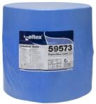 Celtex Superblue 1000 ipari törlő cellulóz, kék, 3 rétegű, 360m, 1000 lap, 36x36cm, 1 tekercs/zsugor