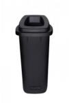 Plafor Sort szelektív hulladékgyűjtő, szemetes 90L fekete/fekete - klin
