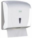 Vialli Z hajtogatott kéztörlő adagoló ABS műanyag, fehér maximum 23cm széles papírhoz - klin