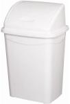 PLANET Billenőfedeles szemetes kuka, műanyag, luxury fehér, 50 L - klin