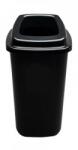 Plafor Sort szelektív hulladékgyűjtő, szemetes 45L fekete/fekete - klin