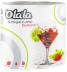 Alpha Olala konyha kéztörlő 3 rétegű fehér 2x70lap, 15 csomag/zsák - klin