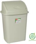 PLANET Billenőfedeles szemetes kuka, műanyag, szürke eco, 16 L - klin