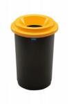 Plafor ECO kerek, henger szemetes 50L fekete/sárga - klin
