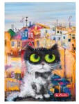 Herlitz City - Crazy Cats Fekete cica kockás füzet, (A5/60) FÓLIÁS fedlappal! (H_2020_09575382_f)