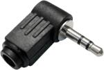 Cabletech Conector jack 3, 5mm stereo unghiular din plastic WTY0008-1 (L-WTY0008-1-1)