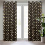 Takoy Sötétítő függöny arany ginkgolevél motívummal 135 x 250 cm