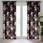 Takoy Bársony sötétítő függöny KAREN virágmintával