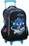 GIM Sonic, a sündisznó Brawn gurulós iskolatáska, táska 46 cm (GIM33486074)